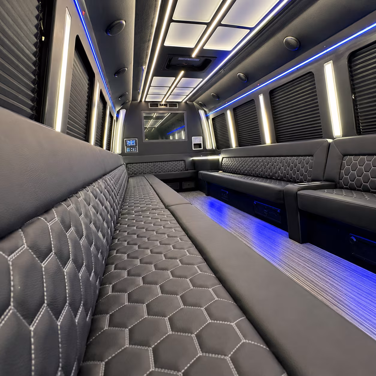 bus rentals for evening convention events and offsite dinners in plantation