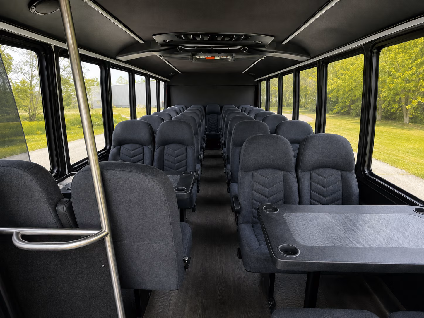 plantation 18 passenger minibus inside