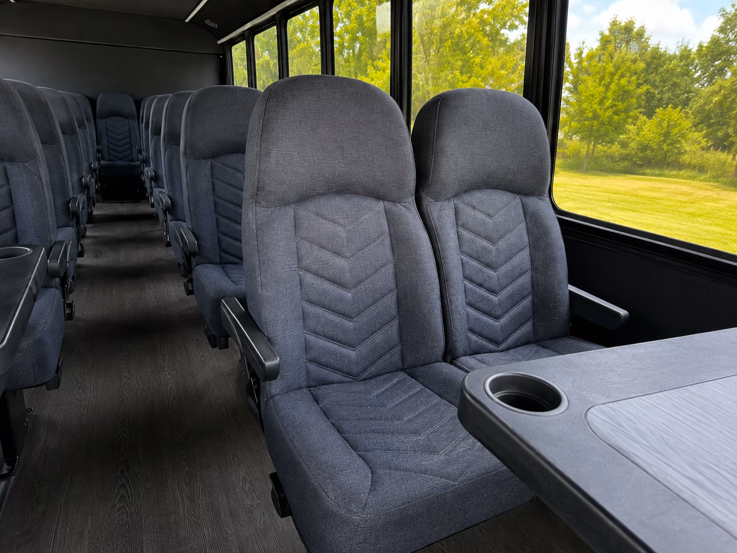 plantation 20 passenger minibus inside