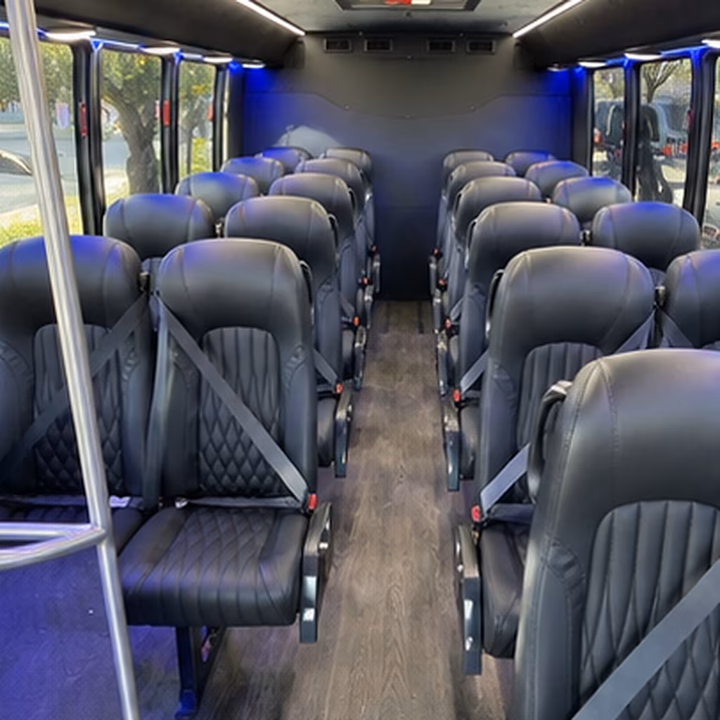 plantation 25 passenger minibus inside