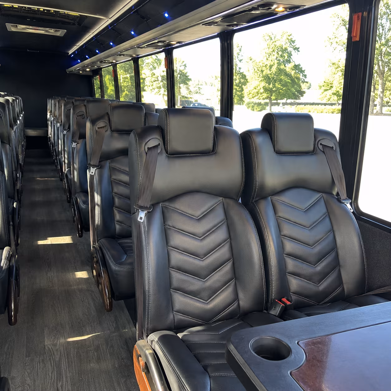 plantation 30 passenger minibus inside