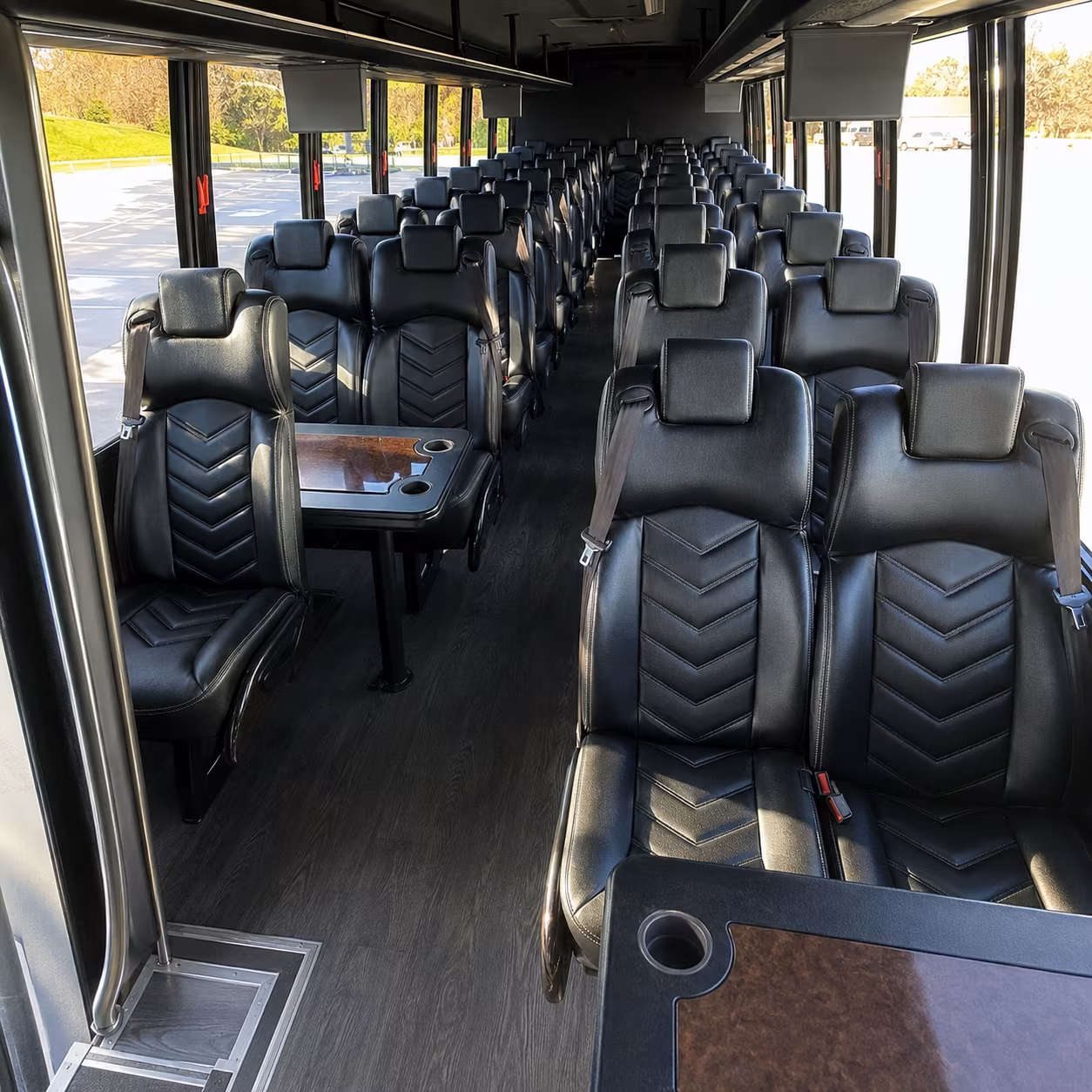 plantation 35 passenger minibus inside