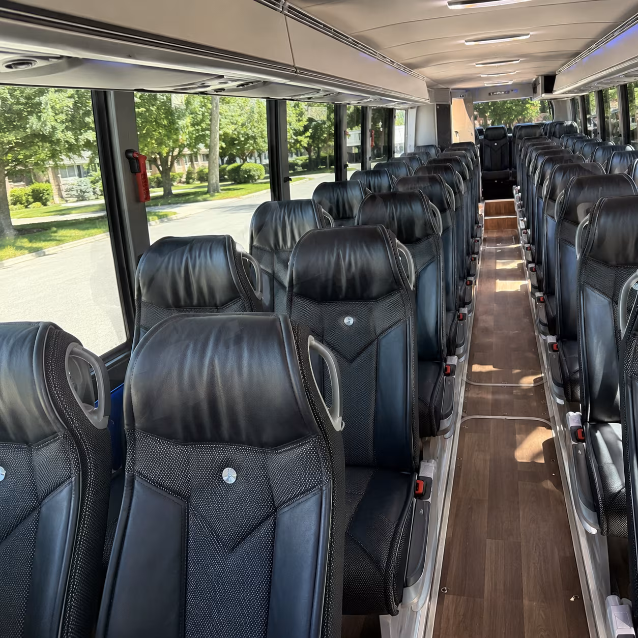 plantation 40 passenger charter bus inside