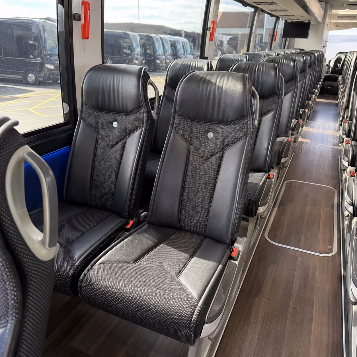 plantation 40 passenger charter bus interior