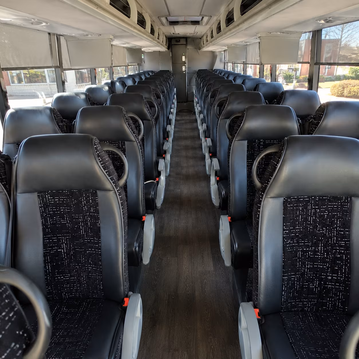 plantation 54 passenger charter bus inside