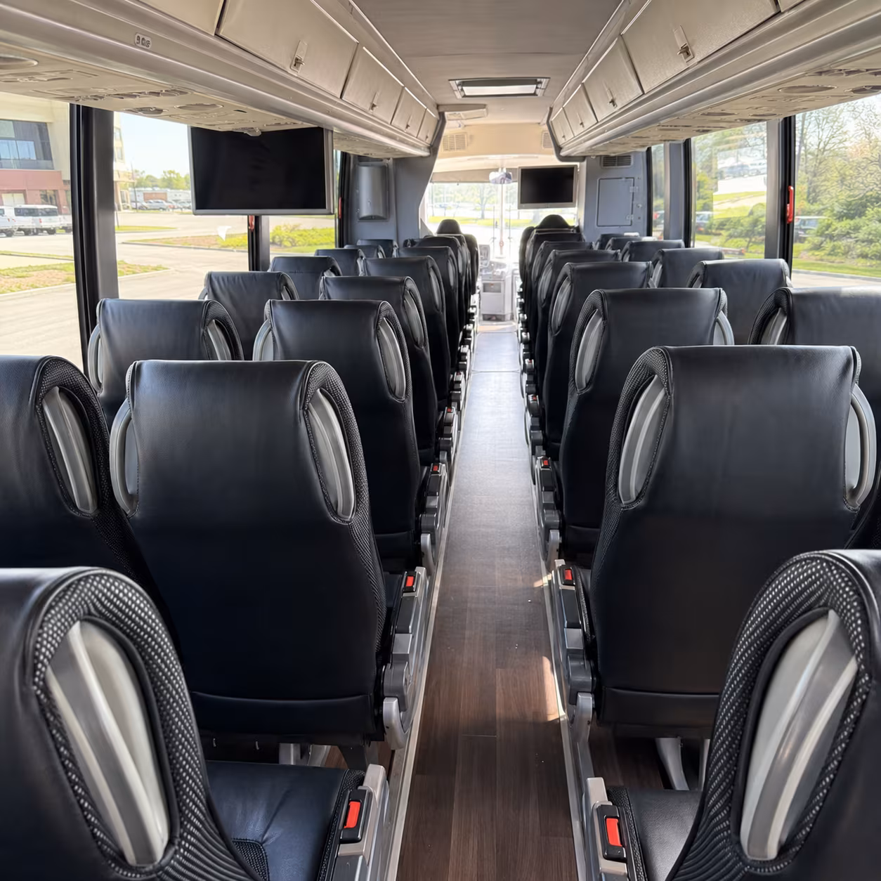 plantation 56 passenger charter bus inside