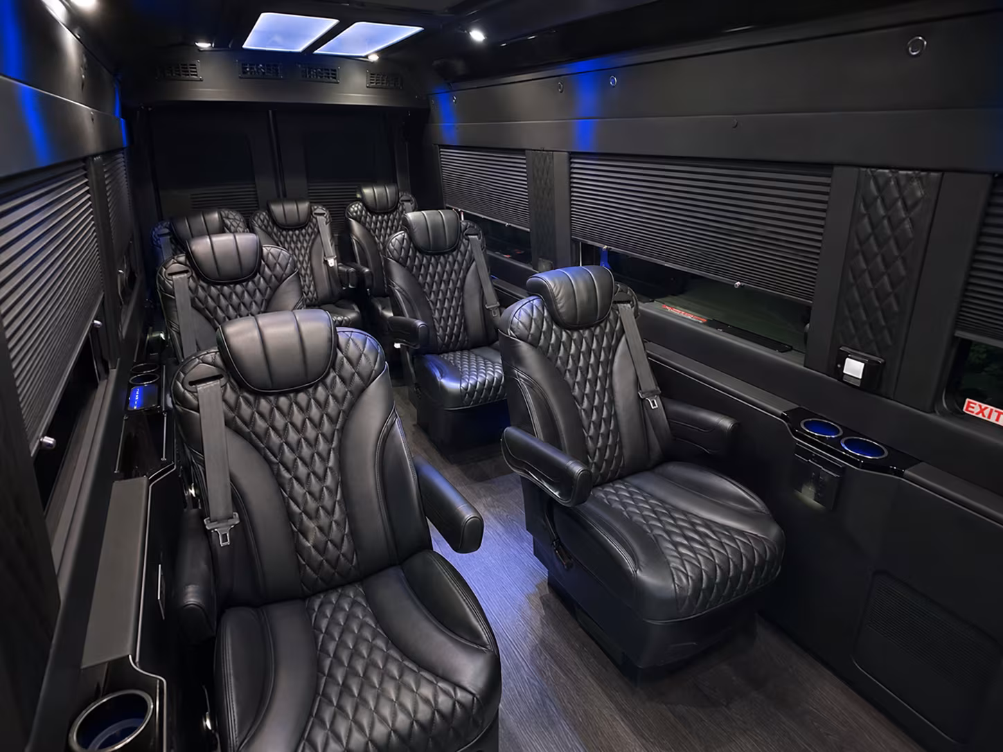 plantation sprinter van with driver inside